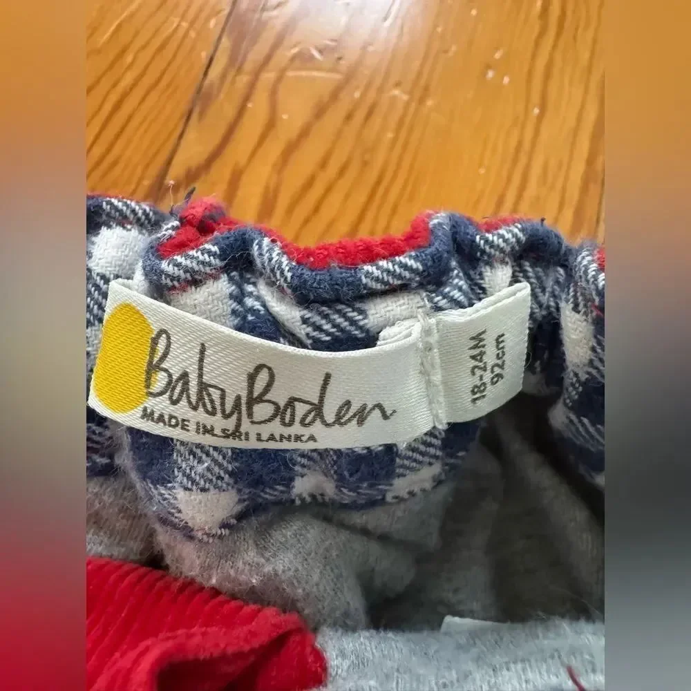 Baby Boden Red Corduroy Pants